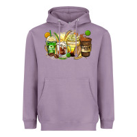 Lavender beer coffee cups Heavyweight Hoodie - Zillion Design Studio