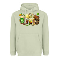 Matcha beer coffee cups Heavyweight Hoodie - Zillion Design Studio
