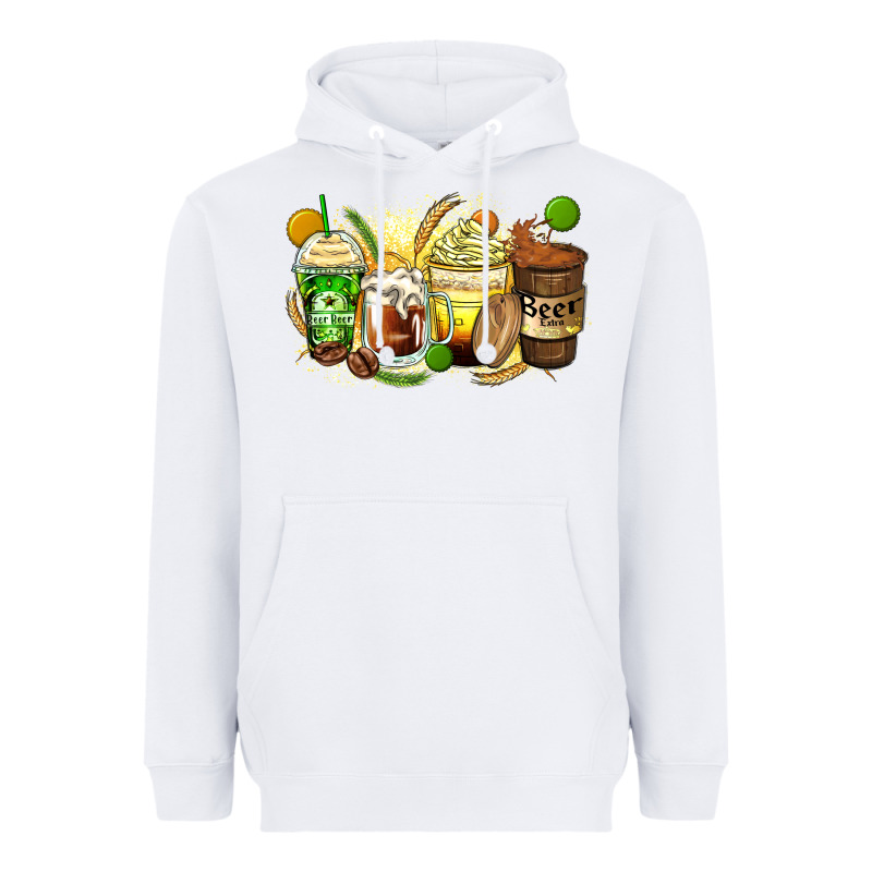 Beer Coffee Cups Heavyweight Hoodie by Zillion Design Studio | Teevron
