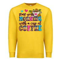 Lemon start your morning with a cup of coffee Premium Sweatshirt - Zillion Design Studio