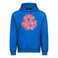 Cobalt lotus patches Urban Hoodie - AdoDesignShop