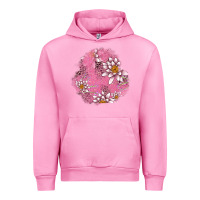 Fuchsia Pink lotus patches Urban Hoodie - AdoDesignShop