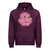 Mauve Wine lotus patches Urban Hoodie - AdoDesignShop