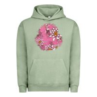 Pigment Oil Green lotus patches Urban Hoodie - AdoDesignShop