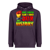 Plum one month cant hold our history juneteenth Heavyweight Hoodie - texasbilliewilder