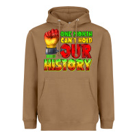 Toasted Coconut one month cant hold our history juneteenth Heavyweight Hoodie - texasbilliewilder