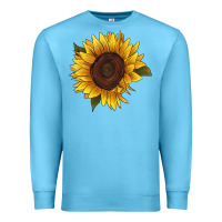 Ocean Blue sunflower Premium Sweatshirt - RanaPortraitStore