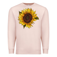 Pale Pink sunflower Premium Sweatshirt - RanaPortraitStore