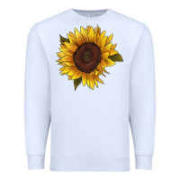 White sunflower Premium Sweatshirt - RanaPortraitStore
