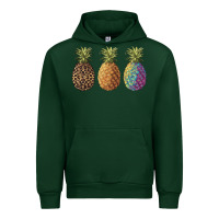 Forest Green pineapples leopard tie dye summer Urban Hoodie - Artiststas