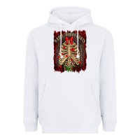 White Happy Horrordays Heavyweight Hoodie - RanaPortraitStore