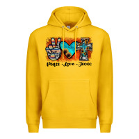 Lemon peace love jesus Premium Hoodie - JahusDesignShop