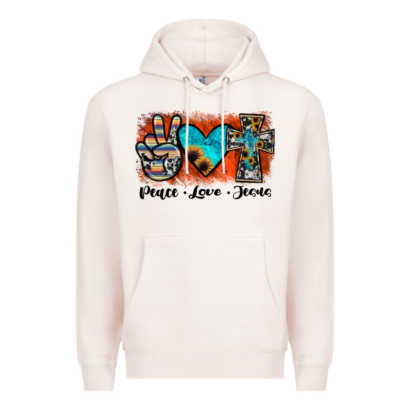 Peace Love Jesus Premium Hoodie by JahusDesignShop | Teevron