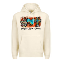 Tofu peace love jesus Premium Hoodie - JahusDesignShop