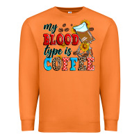 Carrot my blood type is coffee Premium Sweatshirt - Zillion Design Studio