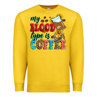 Lemon my blood type is coffee Premium Sweatshirt - Zillion Design Studio