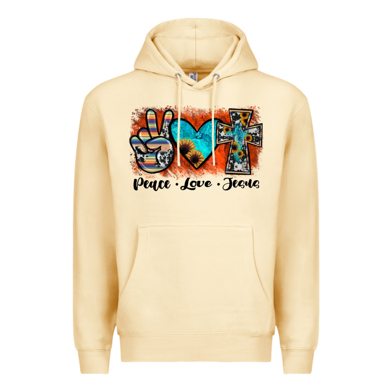 Peace Love Jesus Premium Hoodie by JahusDesignShop | Teevron