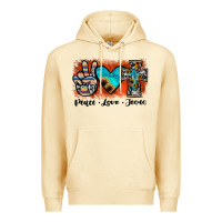 Pina Colada peace love jesus Premium Hoodie - JahusDesignShop