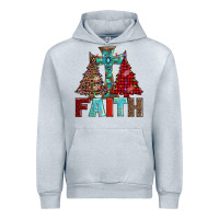 Heather Grey cross and christmas trees Urban Hoodie - AdoDesignShop