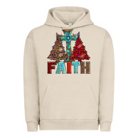 Pigment French Oak cross and christmas trees Urban Hoodie - AdoDesignShop