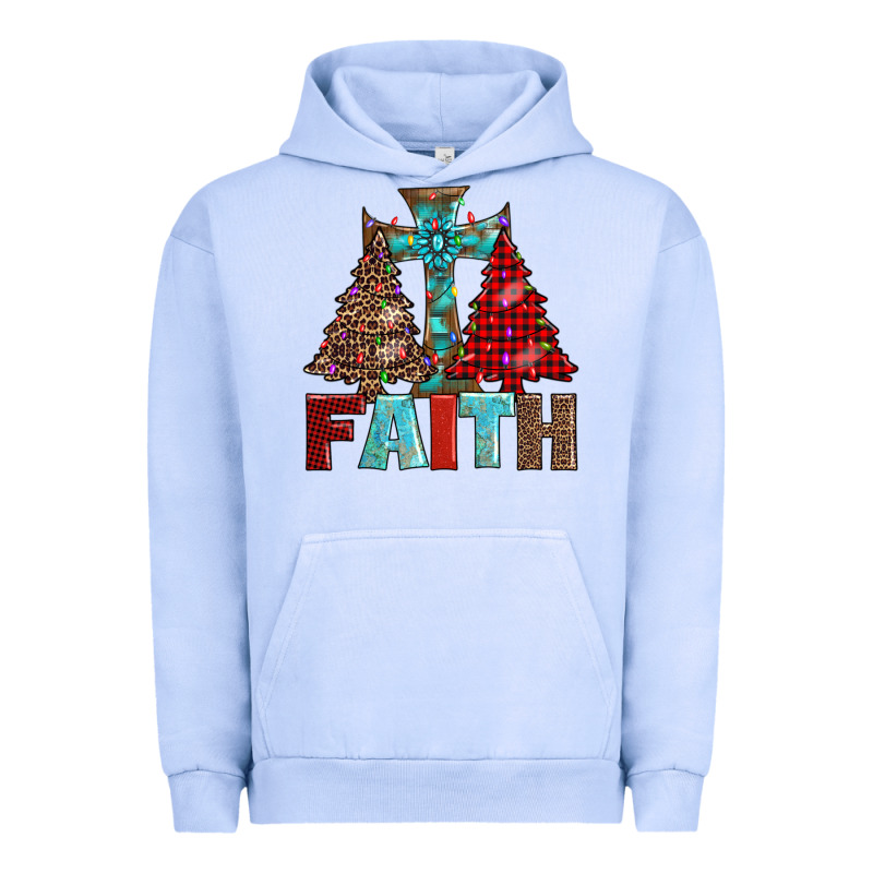Cross And Christmas Trees Urban Hoodie by AdoDesignShop | Teevron