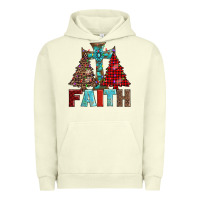 Pigment Pistachio cross and christmas trees Urban Hoodie - AdoDesignShop