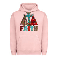 Pigment Salmon cross and christmas trees Urban Hoodie - AdoDesignShop