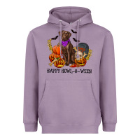 Lavender Happy howl o ween Heavyweight Hoodie - RanaPortraitStore