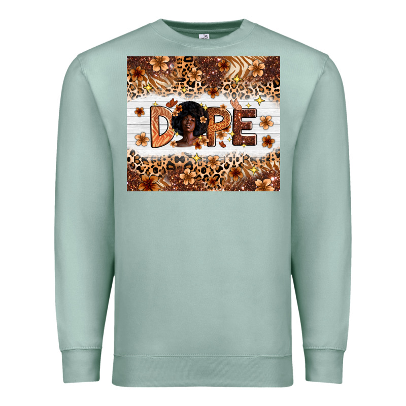 Dope Melanin Premium Sweatshirt by Zillion Design Studio | Teevron