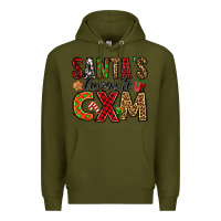 Army Green santa's favorite cxm Premium Hoodie - Jasminsmagicworld
