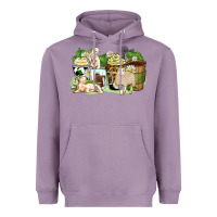 Lavender sheep coffee cups Heavyweight Hoodie - Zillion Design Studio