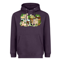 Plum sheep coffee cups Heavyweight Hoodie - Zillion Design Studio