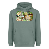 Sage sheep coffee cups Heavyweight Hoodie - Zillion Design Studio