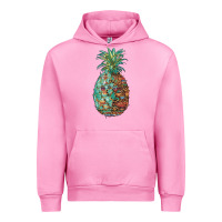 Fuchsia Pink pineapple leopar turquoise serape summer Urban Hoodie - Artiststas