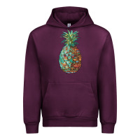 Mauve Wine pineapple leopar turquoise serape summer Urban Hoodie - Artiststas