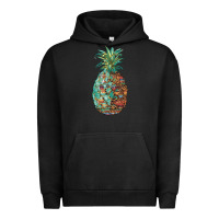 Pigment Black pineapple leopar turquoise serape summer Urban Hoodie - Artiststas