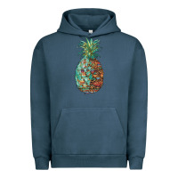 Pigment Midnight Navy pineapple leopar turquoise serape summer Urban Hoodie - Artiststas