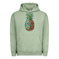 Pigment Oil Green pineapple leopar turquoise serape summer Urban Hoodie - Artiststas
