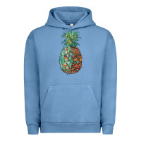 Pigment Pebble Blue pineapple leopar turquoise serape summer Urban Hoodie - Artiststas