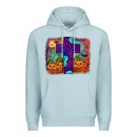 Blue Mist halloween cross Premium Hoodie - JahusDesignShop