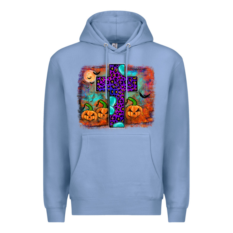 Halloween Cross Premium Hoodie by JahusDesignShop | Teevron