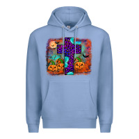 Colony Blue halloween cross Premium Hoodie - JahusDesignShop