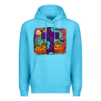Ocean Blue halloween cross Premium Hoodie - JahusDesignShop