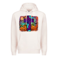 Pale Pink halloween cross Premium Hoodie - JahusDesignShop