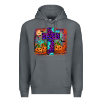 Rock halloween cross Premium Hoodie - JahusDesignShop