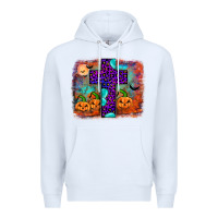 White halloween cross Premium Hoodie - JahusDesignShop