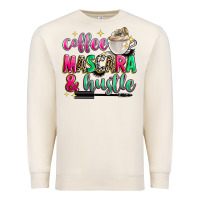Coffee Mascara And Hustle Premium Sweatshirt | Teevron