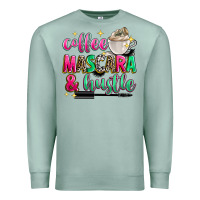 Seafoam coffee mascara and hustle Premium Sweatshirt - Zillion Design Studio