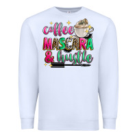 White coffee mascara and hustle Premium Sweatshirt - Zillion Design Studio