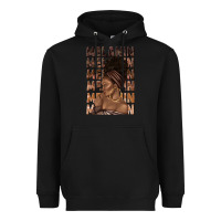 Black melanin melanin melanin with afro girl Heavyweight Hoodie - texasbilliewilder